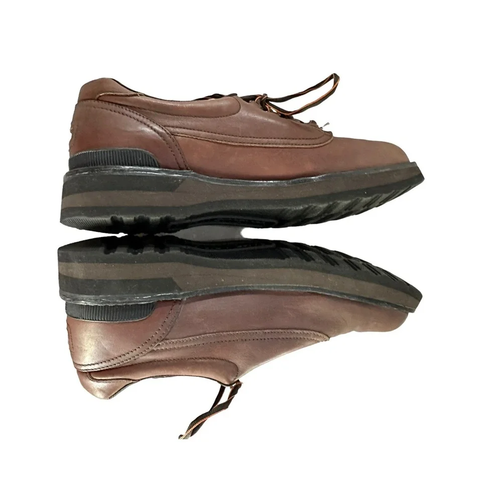 Rockport Vibram Men's Shoes 10 W  Brown Leather‎ Rugged Oxford Gore-Tex M9021